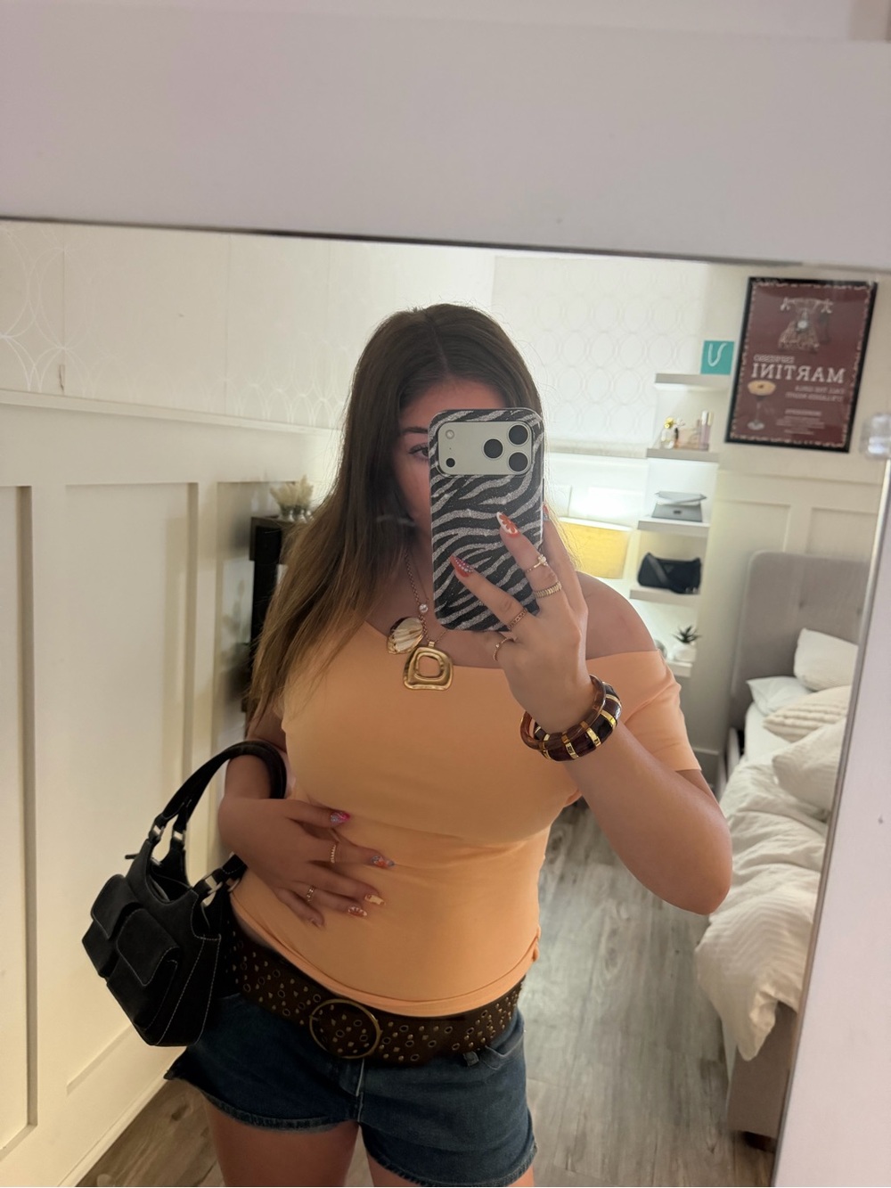Ardene Peach Off-Shoulder Camisole